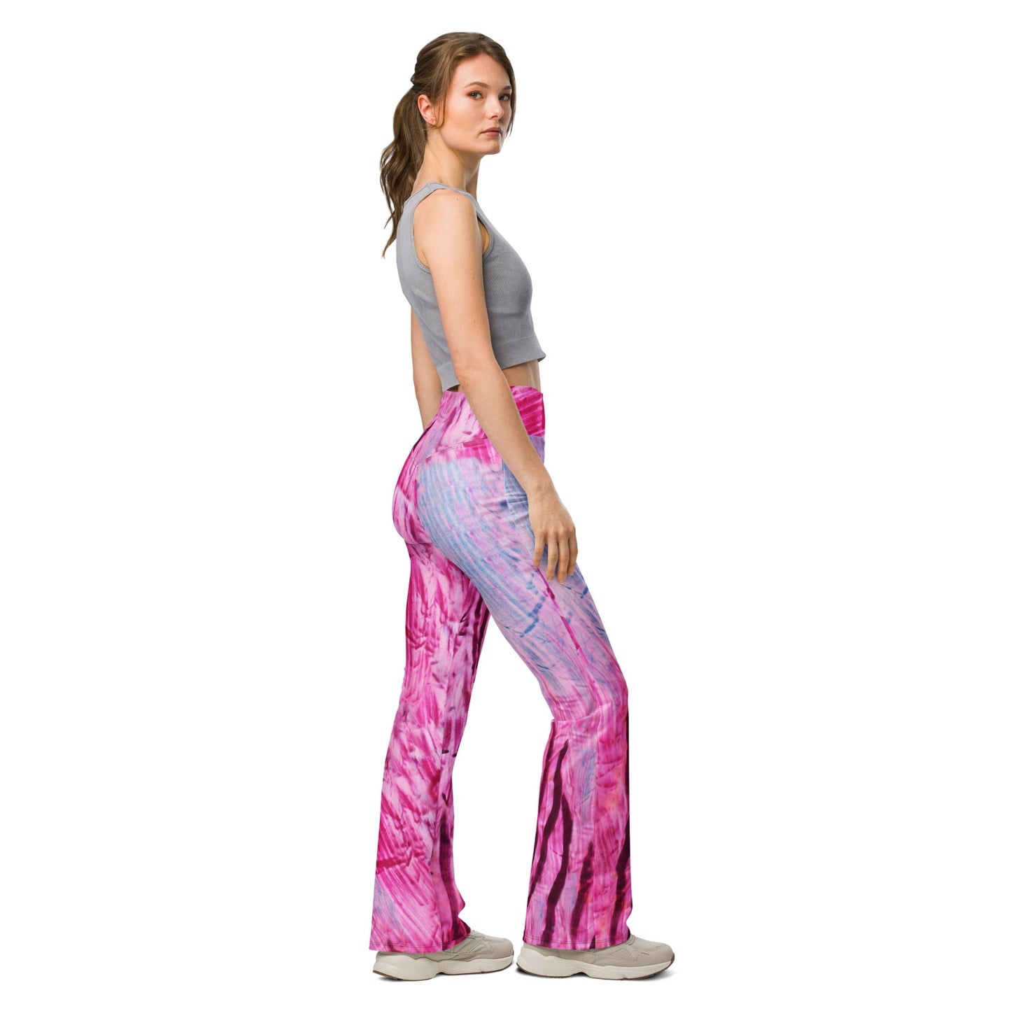 Cranberry High Waist Flare leggings