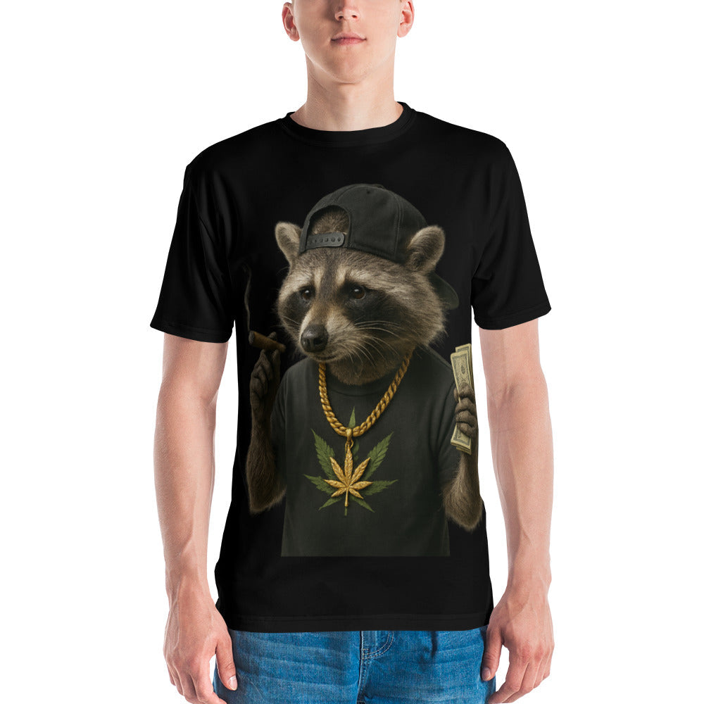 Gangster Raccoon 420 t-shirt