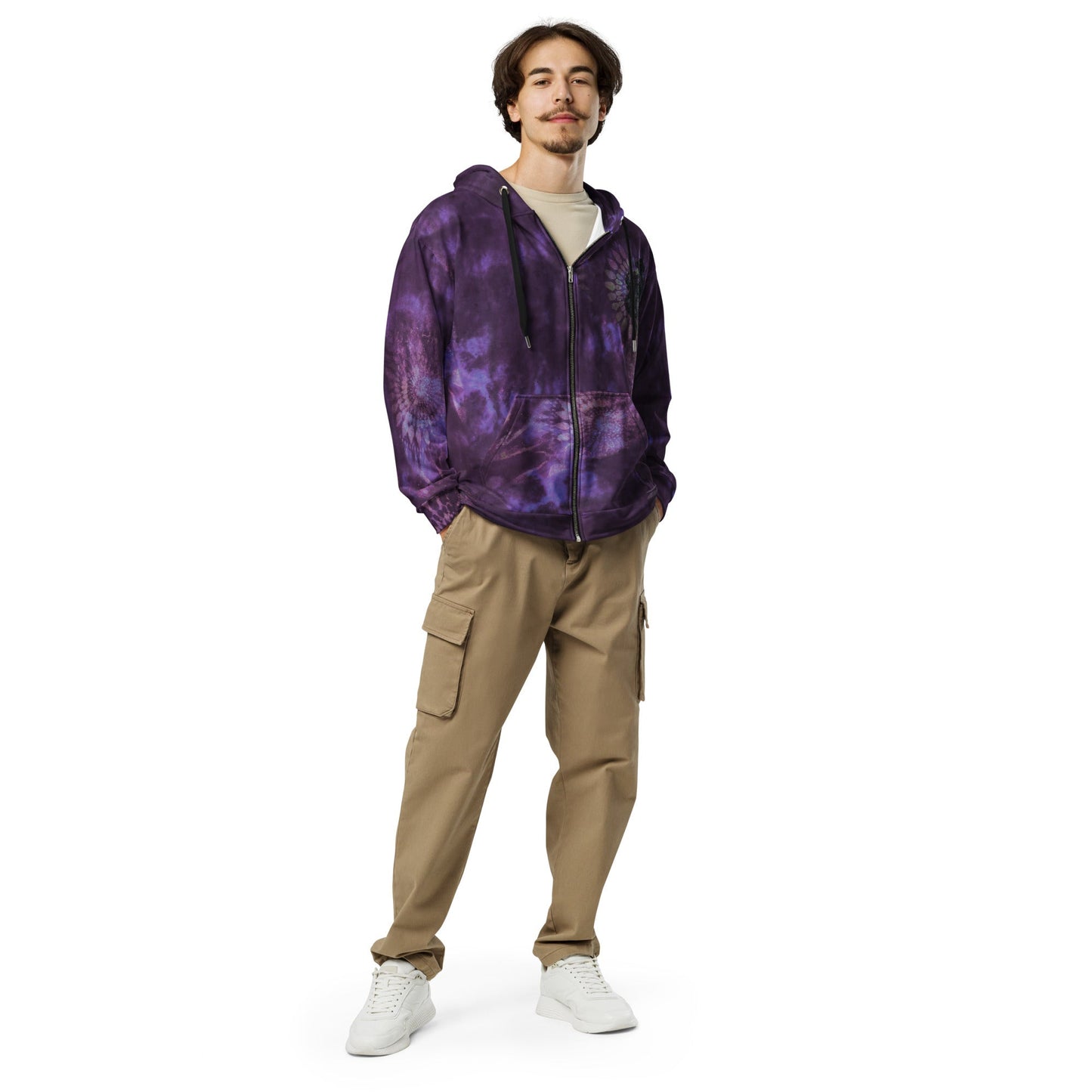 After Hours Plum Unisex Zip Hoodie