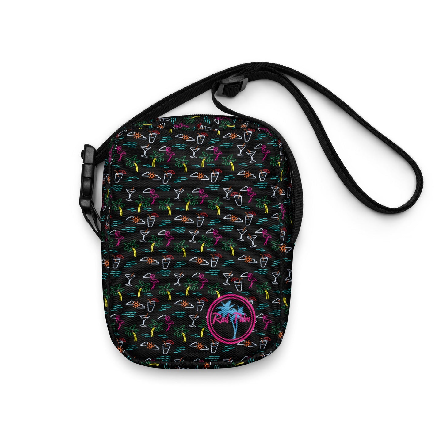 Five O'Clock Somewhere Black Utility Crossbody Bag