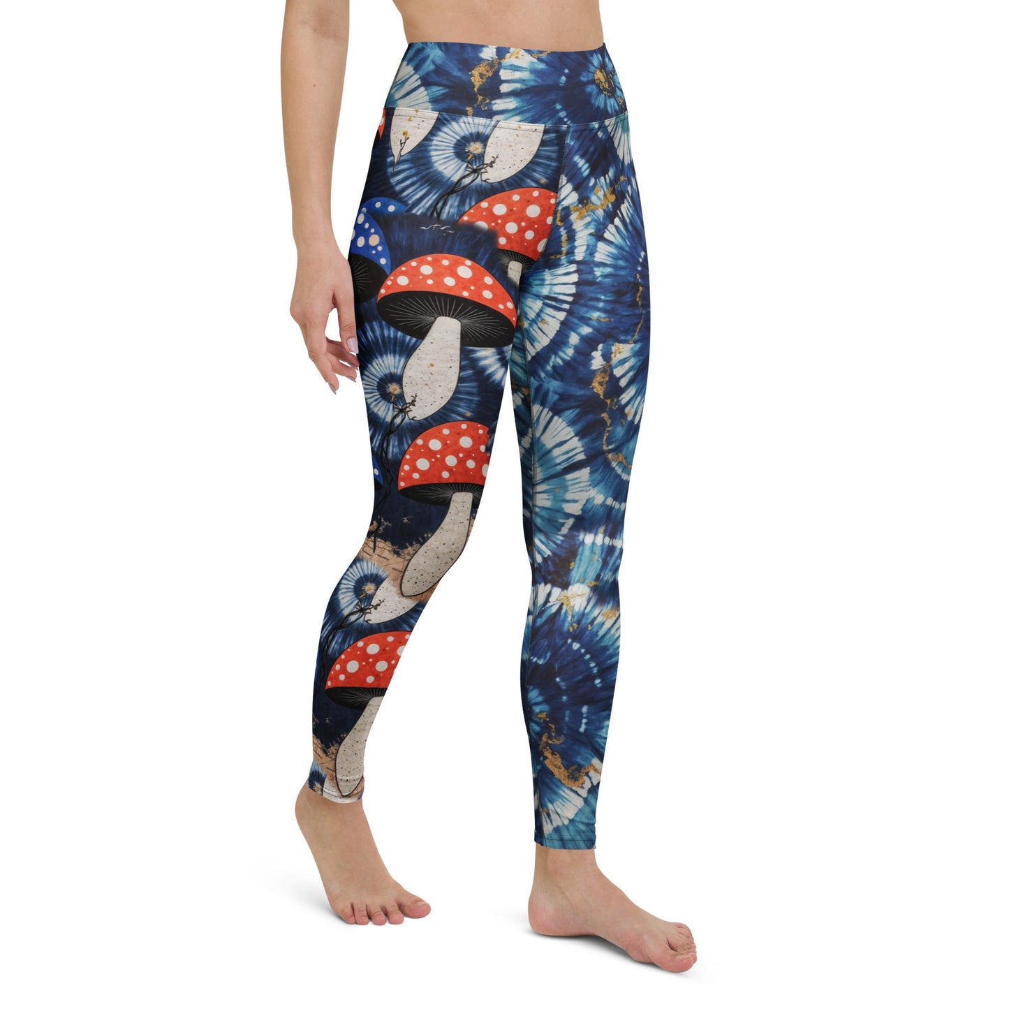 Shibori Mushroom High Waist Leggings