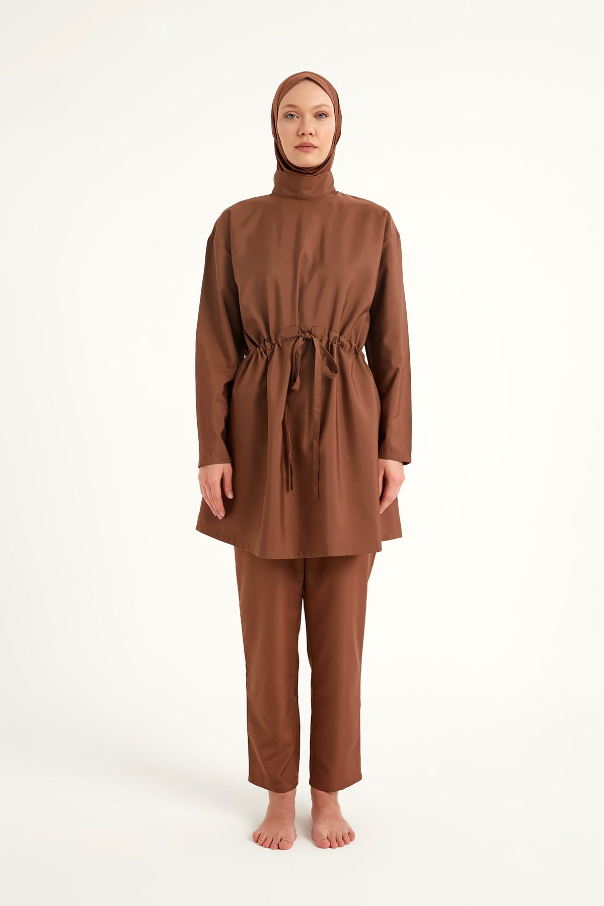 Andalus Full Coverage Burkini Set with Front Ruching A2502-3