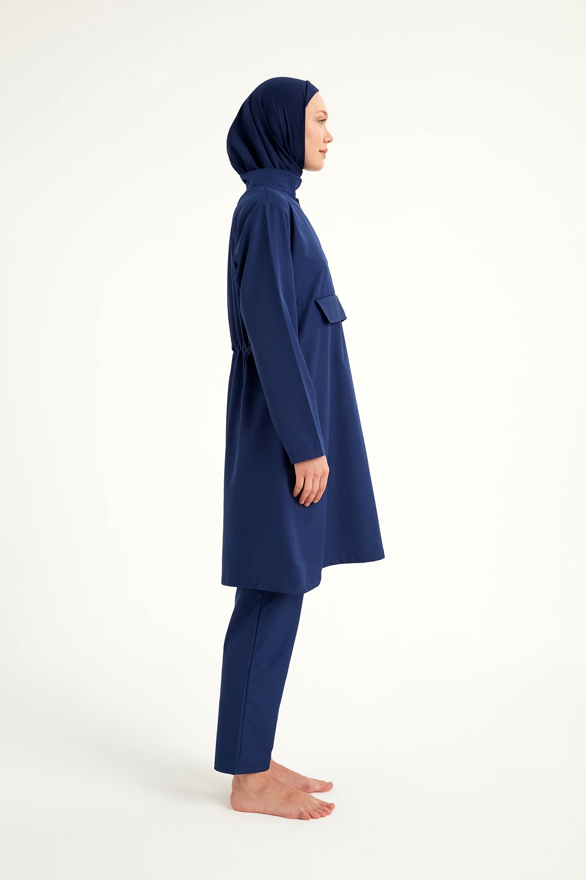 Andalus Navy Full Coverage Burkini Set for Women A2503-2
