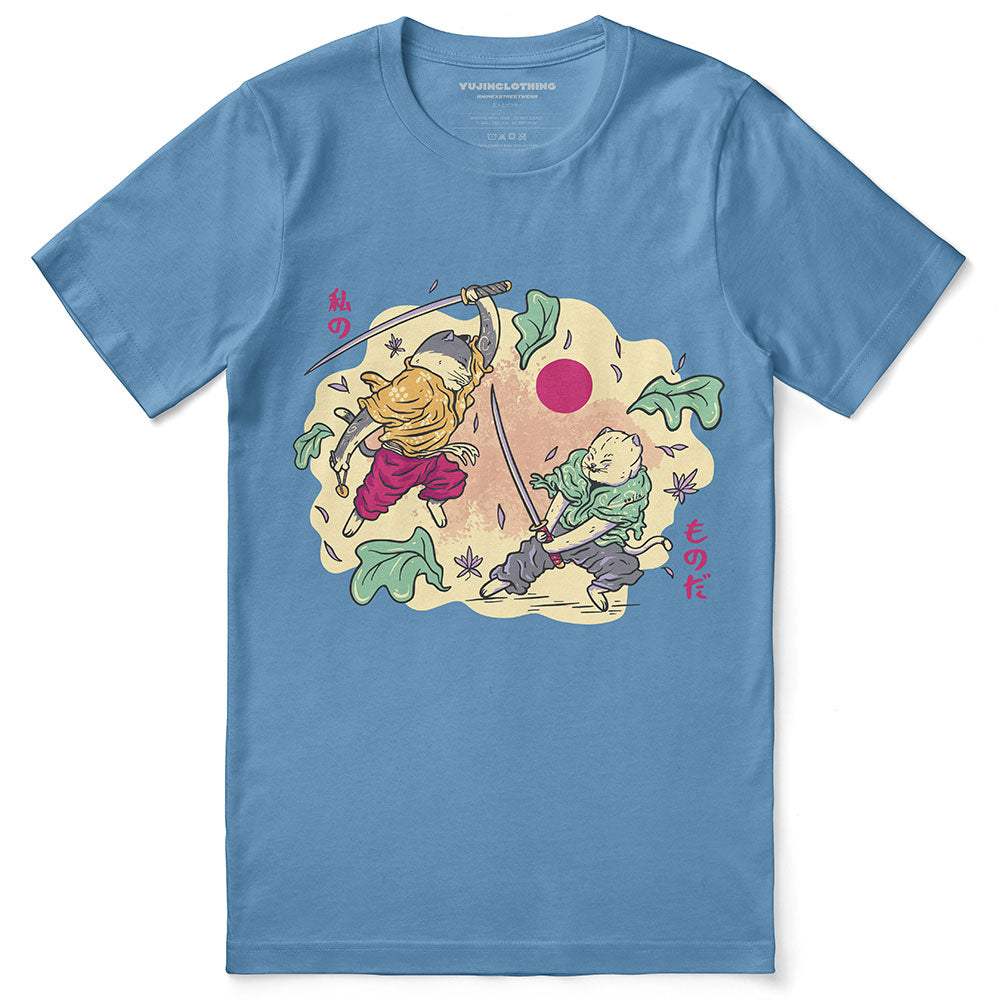 Samurai Cat Fight T-Shirt