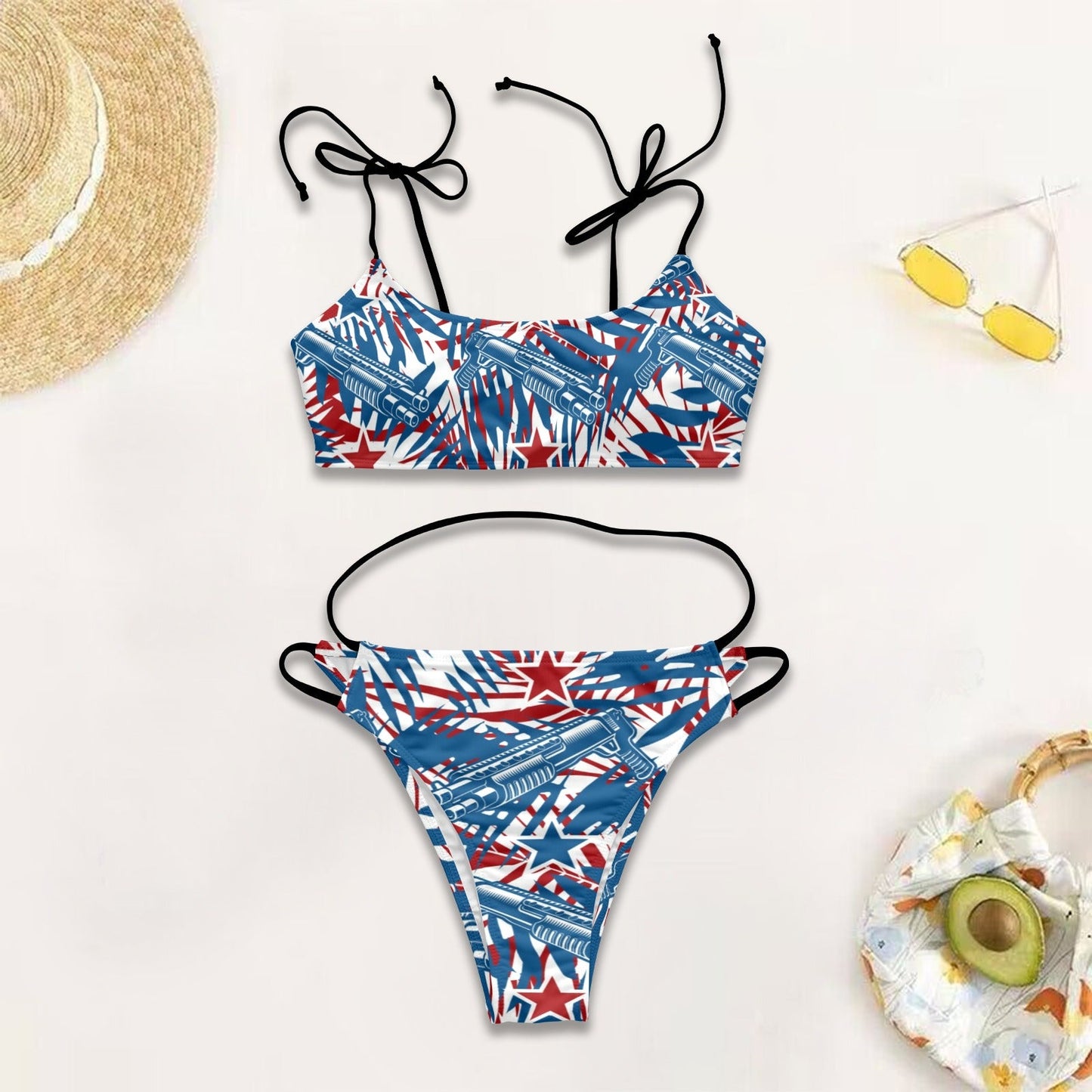 America Shotty Bikini Set