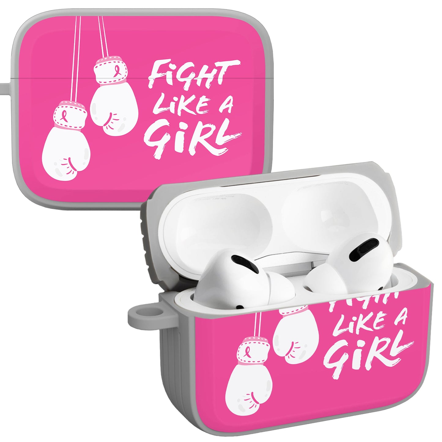 Breast Cancer Awareness HDX Apple AirPods Pro 1 & 2 Case Cover