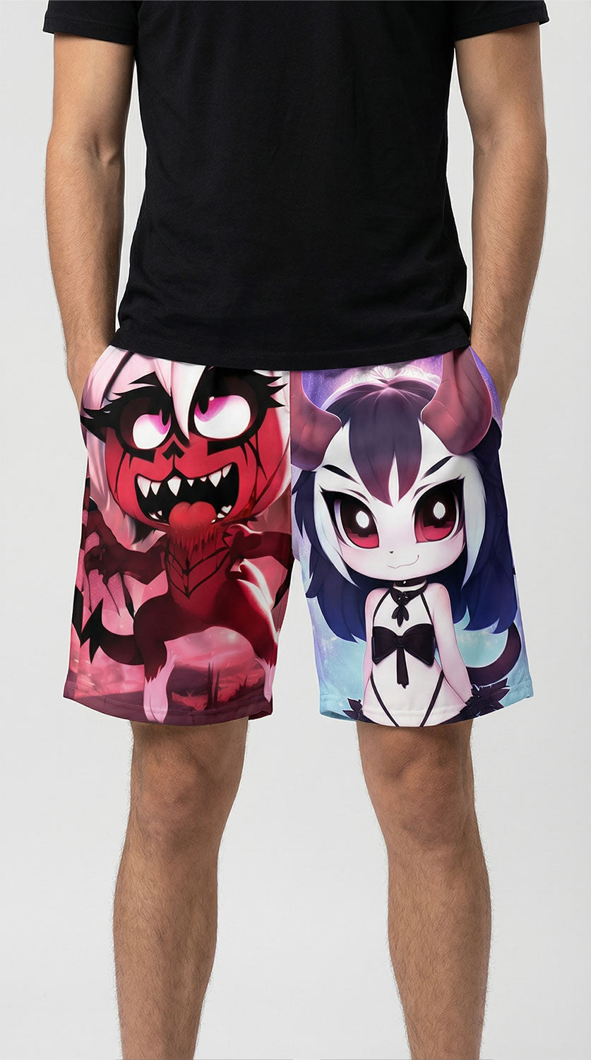 Good vs Evil Swim Trunks