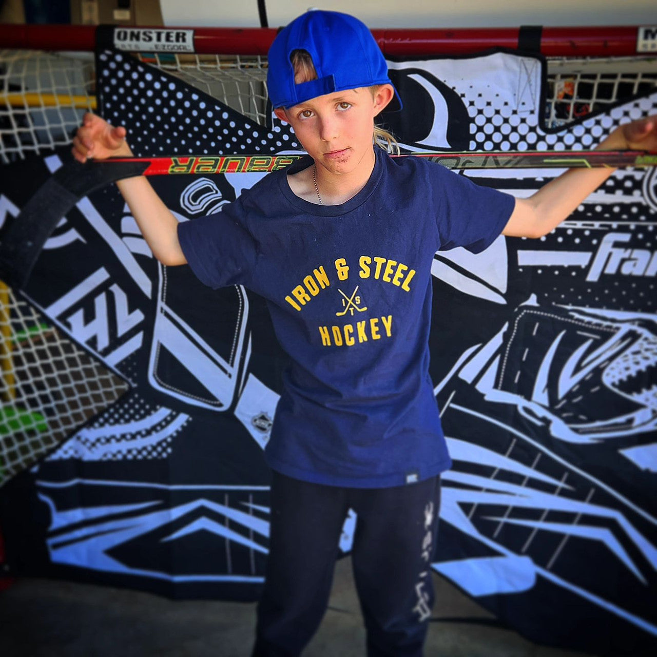 Iron + Steel Hockey Sticks T-Shirt