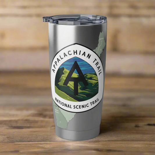Appalachian Trail Insulated 20oz Tumbler Map Logo
