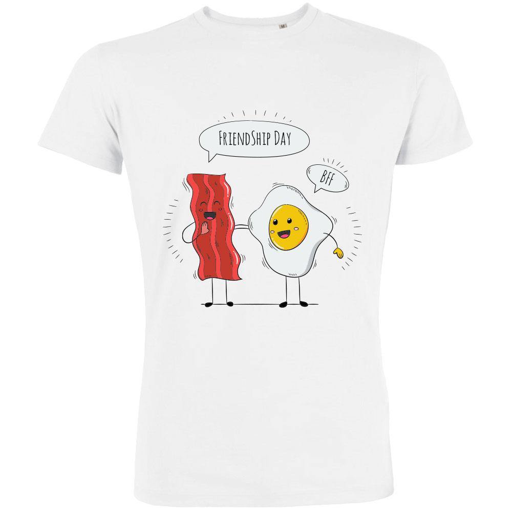 Bacon Egg Friendship Men's Organic Tee
