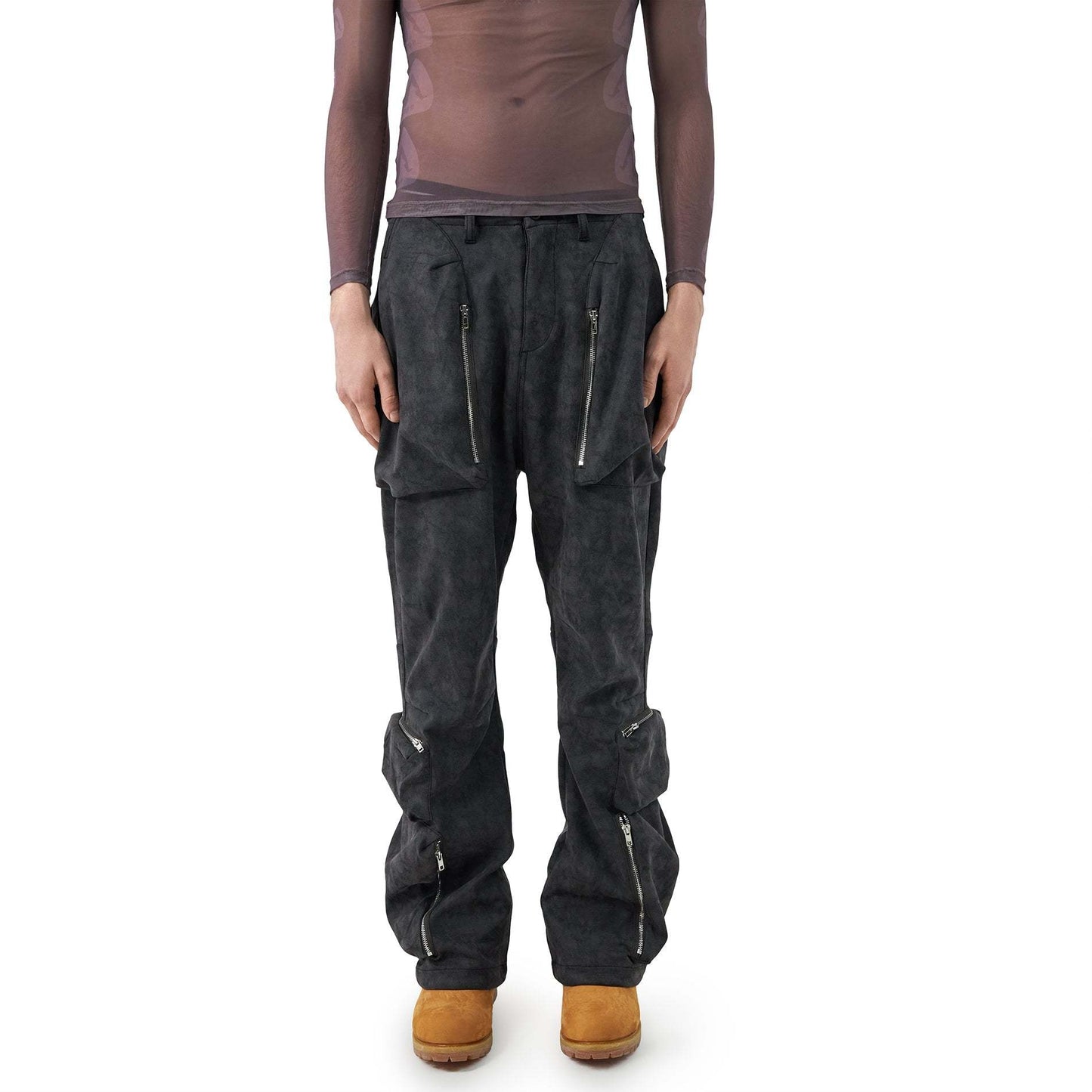 Baggy Cargo Pants Dark Gray