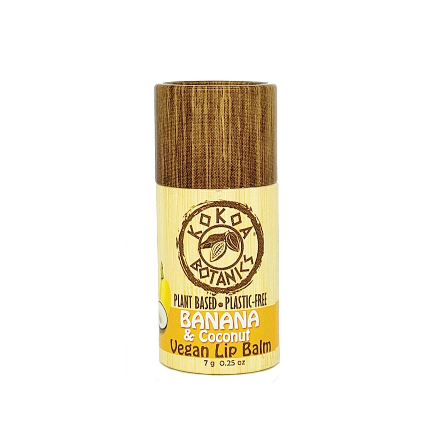 Banana and Coconut - Natural Lip Balm - Vegan - Plastic-Free .25 oz