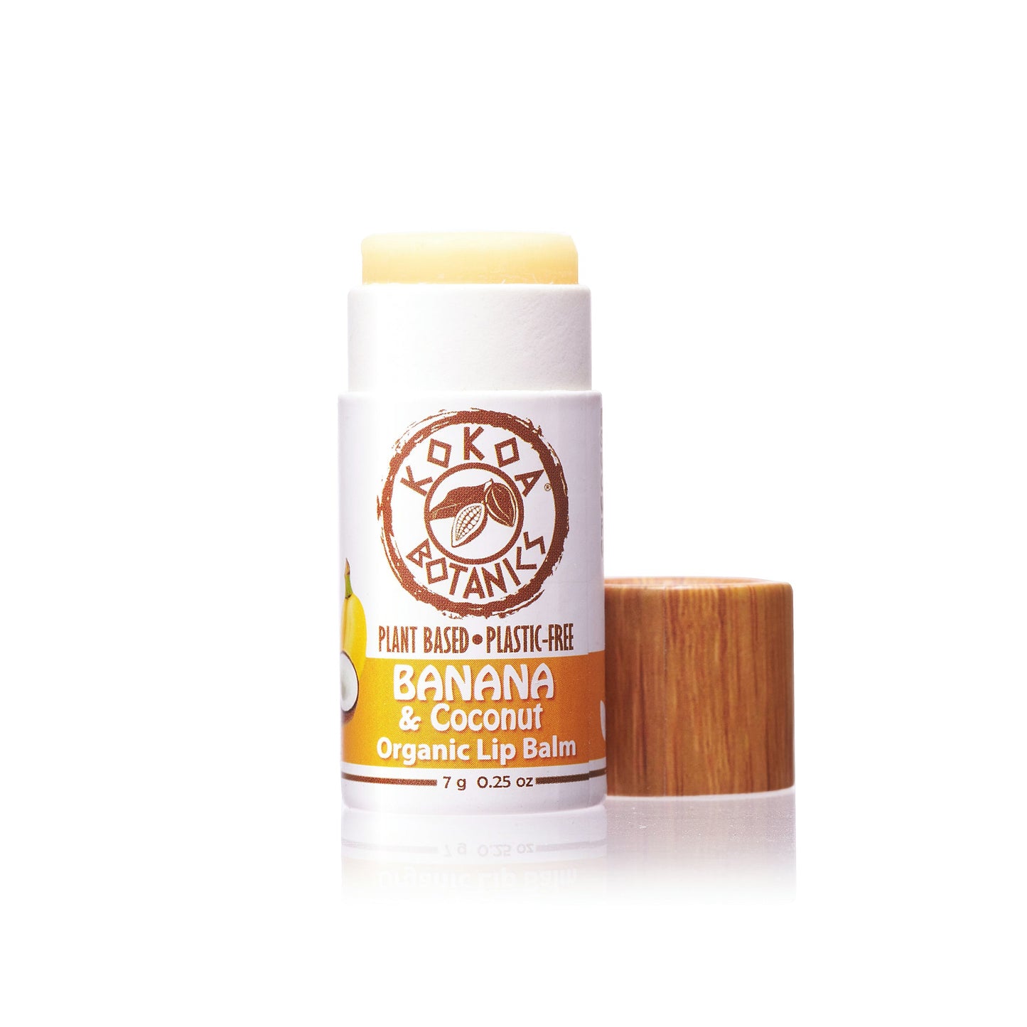 Banana and Coconut - Organic Lip Balm - Vegan - Plastic-Free .25 oz