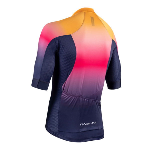 Nalini BAS SPEED Men's Cycling Jersey (Orange/Blue) S, M, XL, 2XL