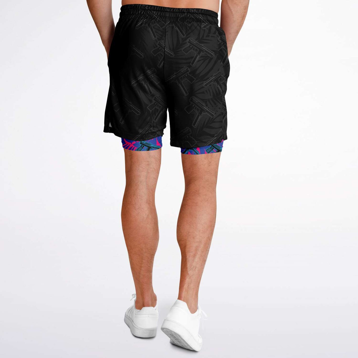 9 Lives Murdered Out Men's 2-in-1 Shorts