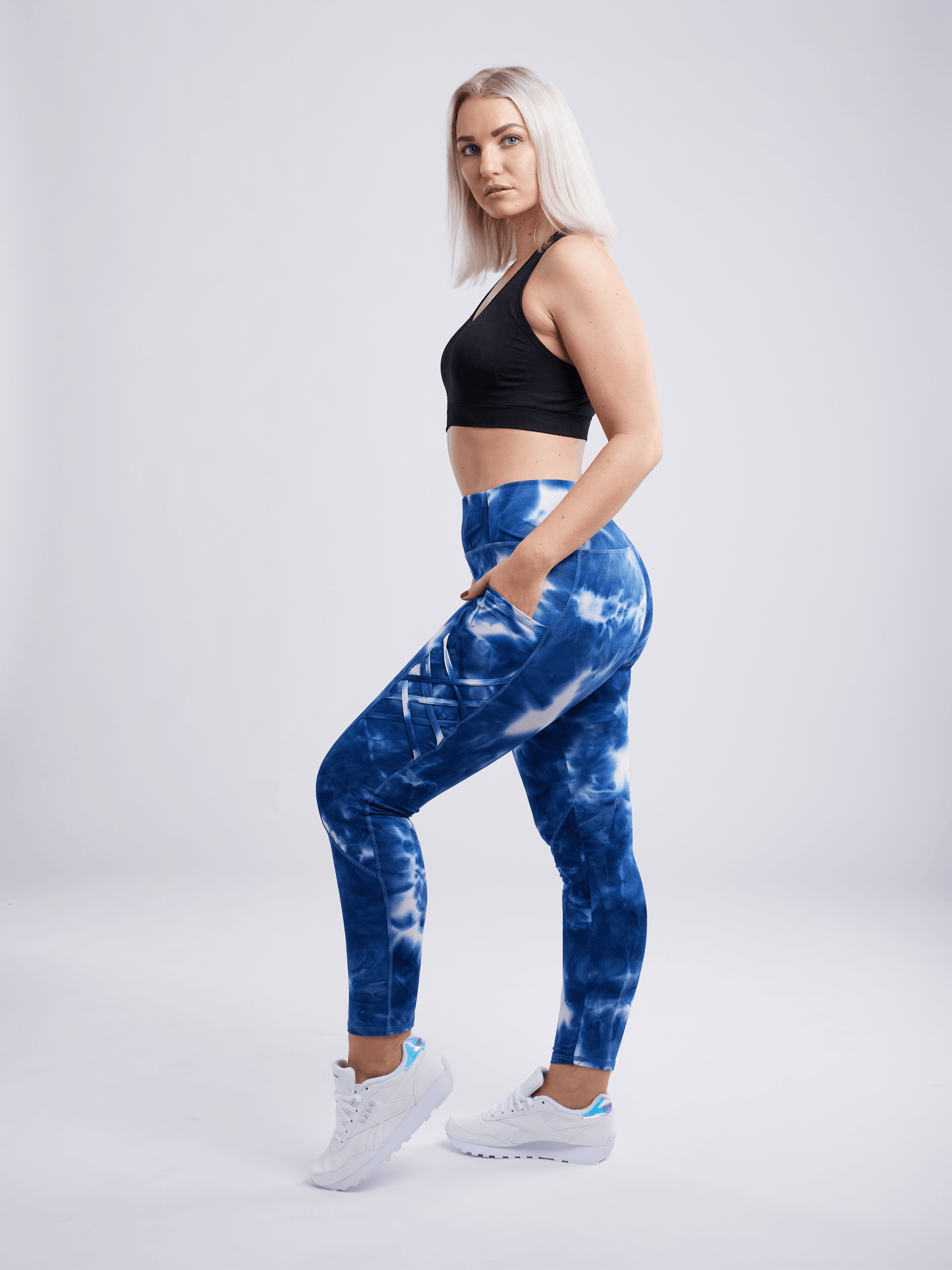 JupiterGear High-Waisted Criss-Cross Training Leggings with Hip Pockets