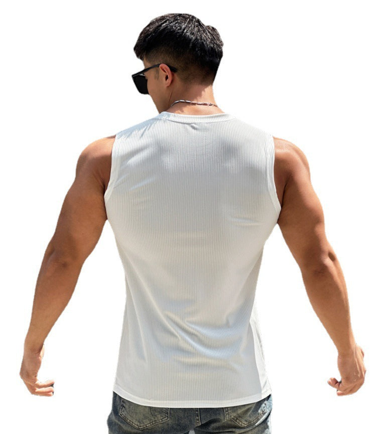Quick-Dry Sleeveless Training Vest - Lightweight Polyester Athletic Top