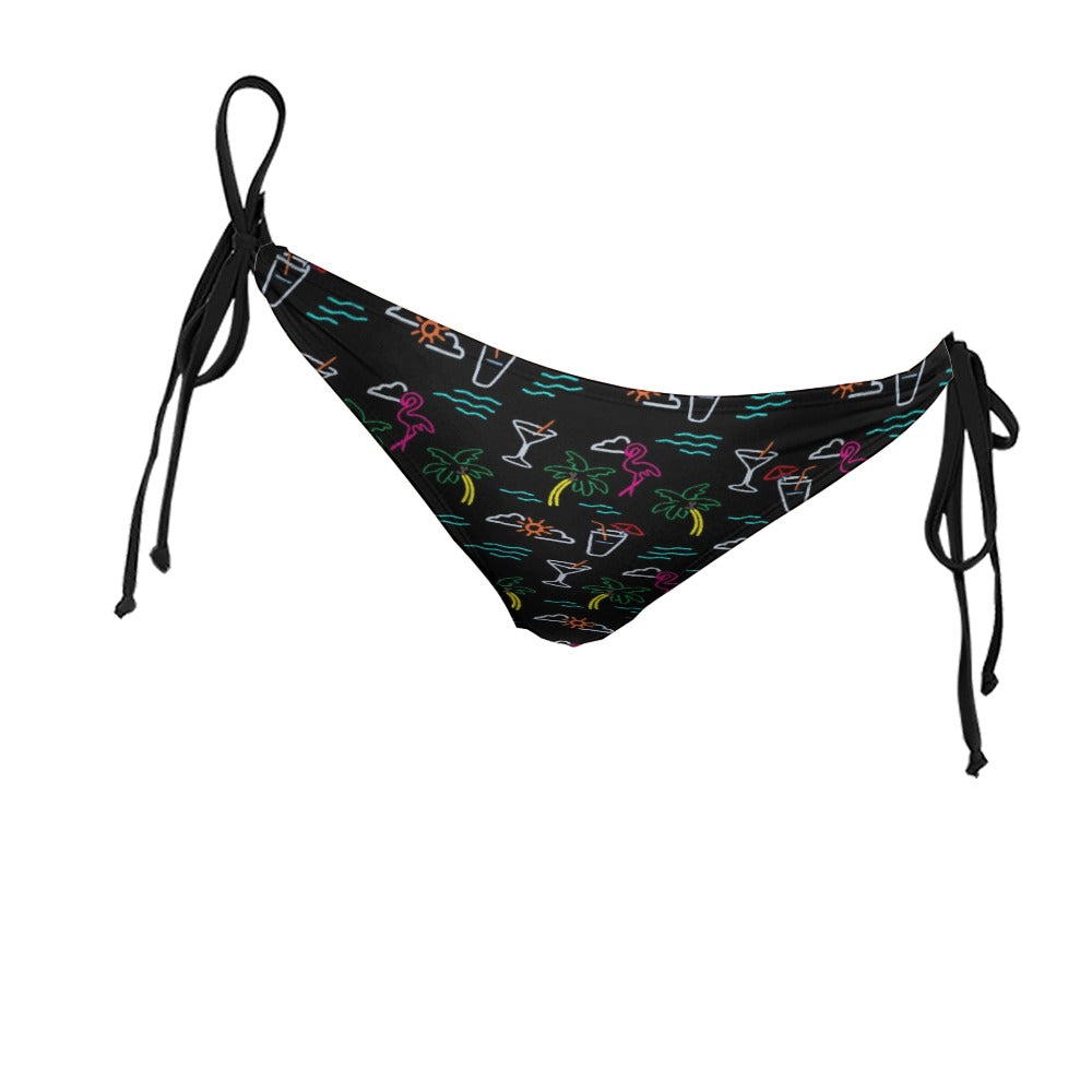 Five O'Clock Somewhere Black Bikini Briefs