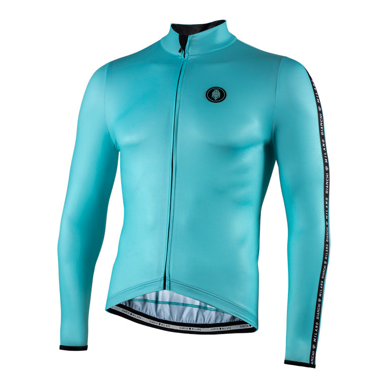 Bianchi VALFURVA Men's Cycling Long Sleeve Thermal Jersey (Celeste) L, 2XL, 3XL, 4XL