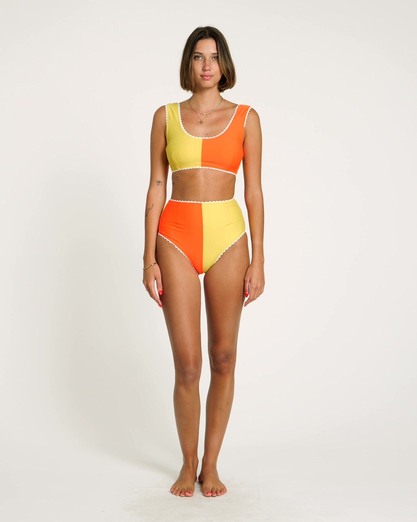Two-Tone Bikini (Yellow/Orange)