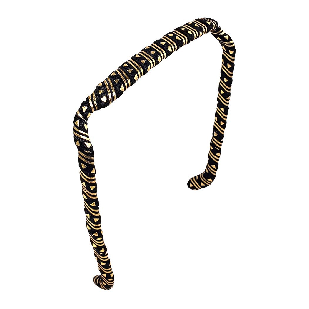 Black 'n' Gold Aztec Headband