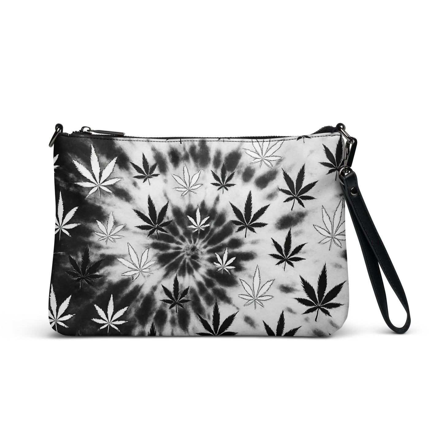 Black and white tiedye 420 Crossbody bag