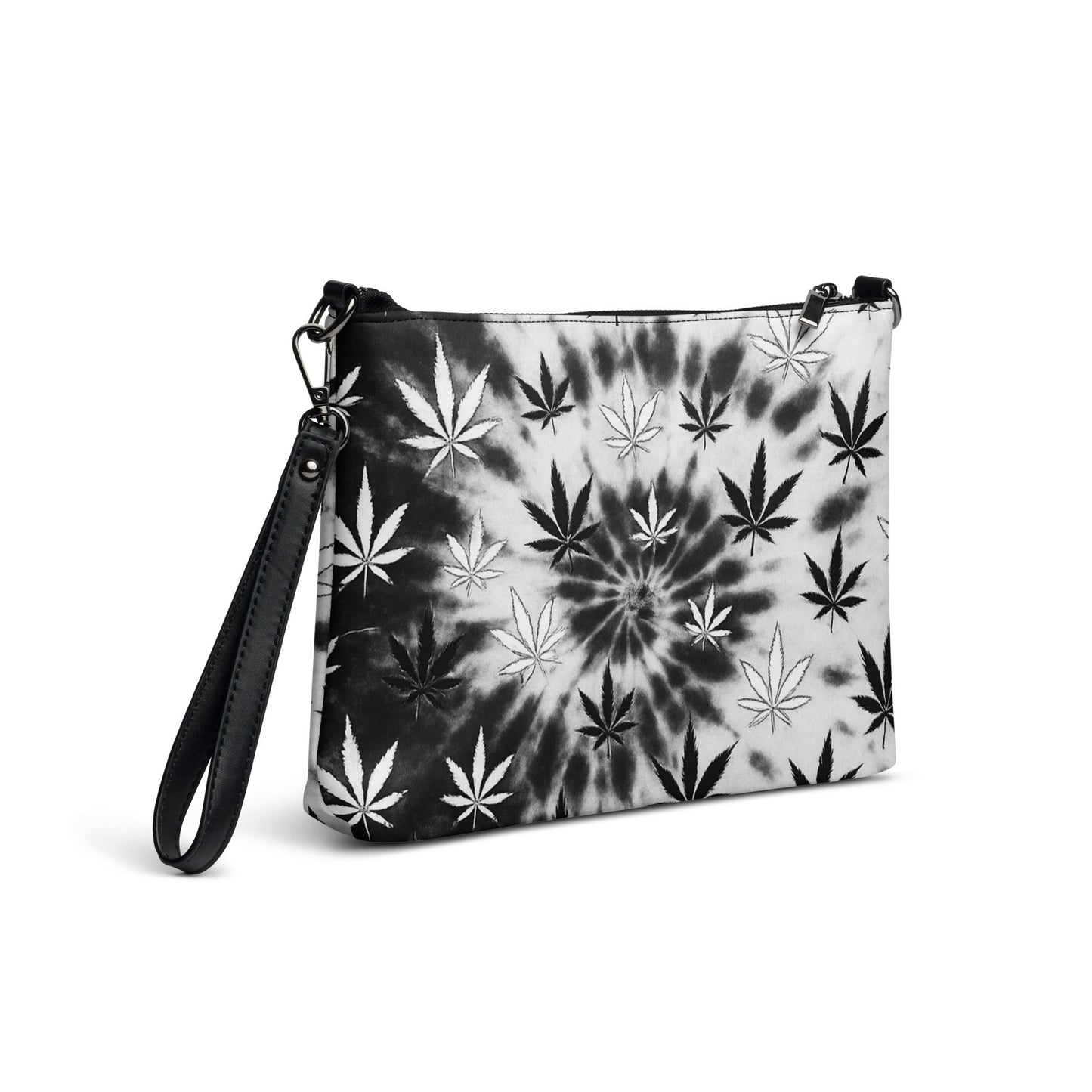Black and white tiedye 420 Crossbody bag