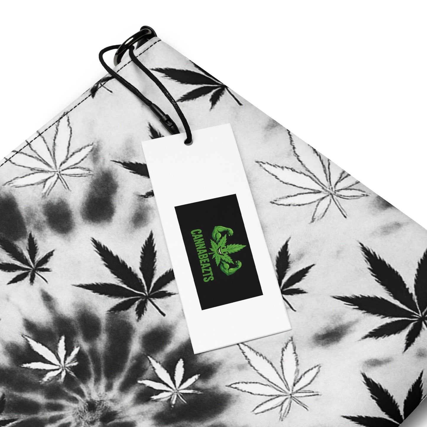 Black and white tiedye 420 Crossbody bag