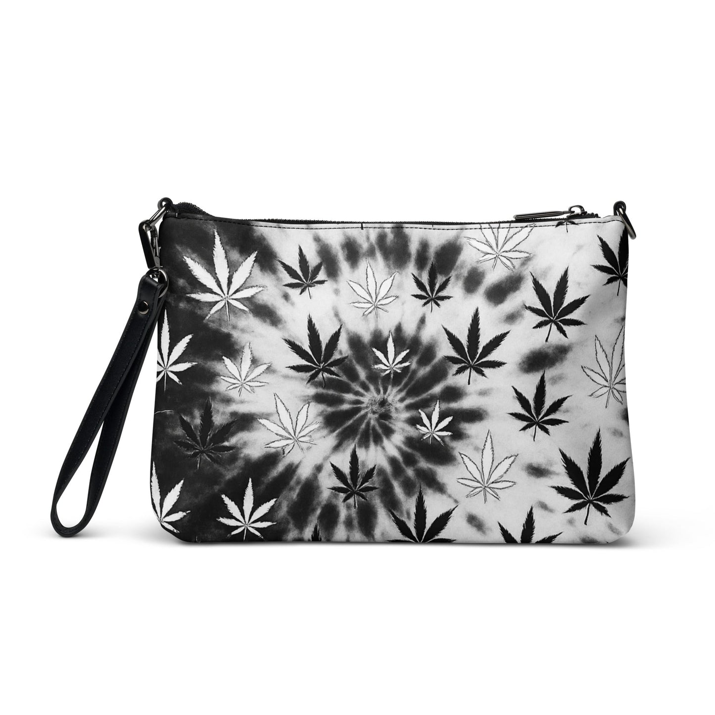 Black and white tiedye 420 Crossbody bag