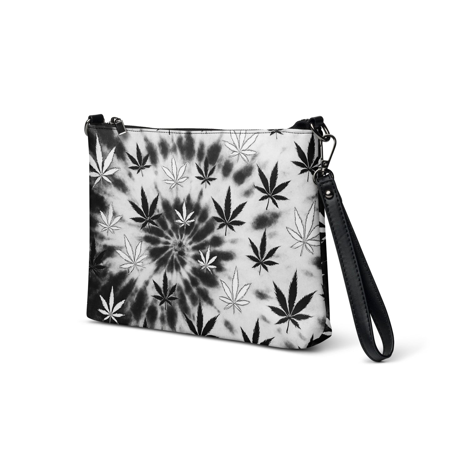 Black and white tiedye 420 Crossbody bag