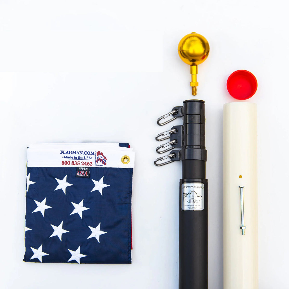 Titan Telescoping Flagpole | Made in USA | Lifetime Warranty
