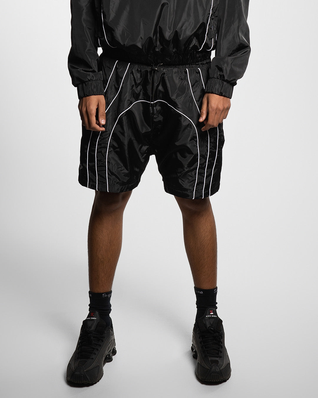 “RADIANT AURA” NYLON SHORTS (NIGHT PULSE)