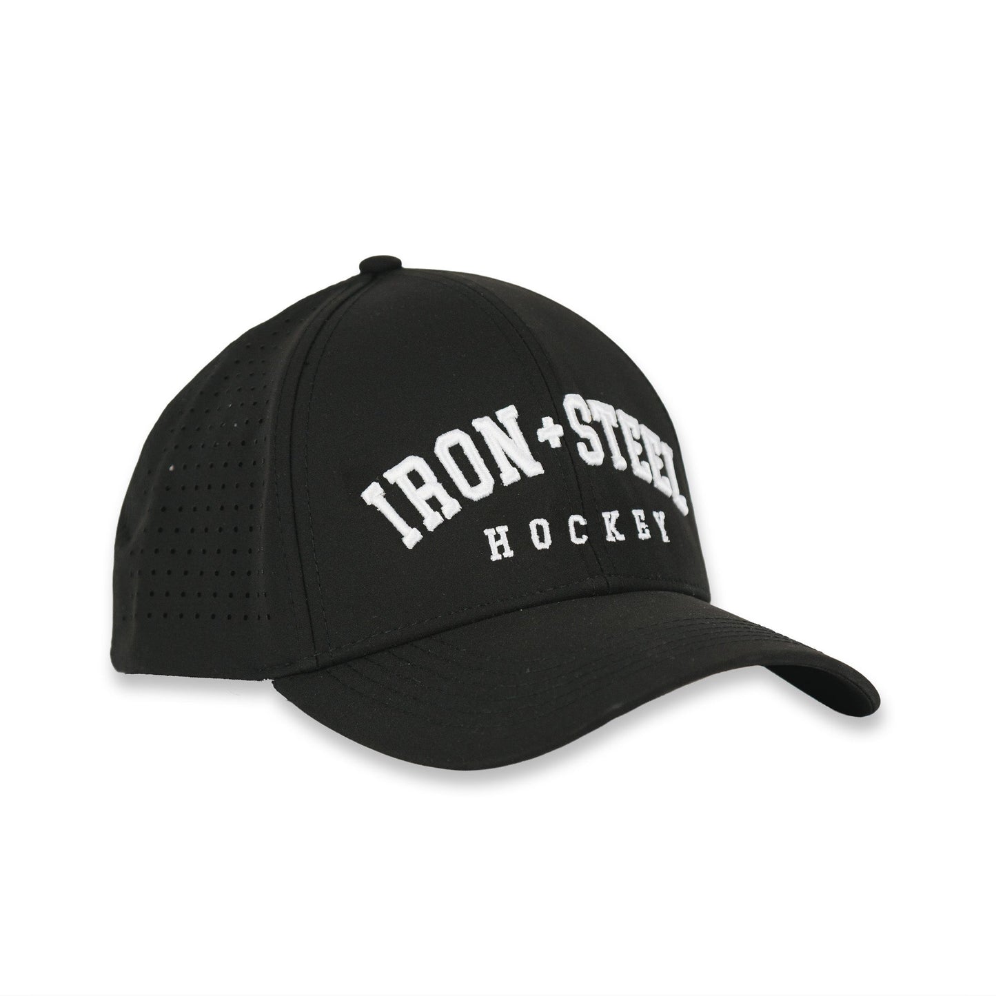 Iron+Steel Hockey Snapback Hat - Black