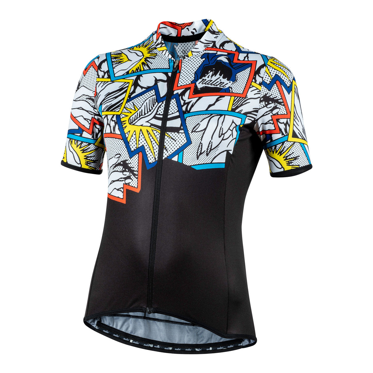 Nalini Turin 2006 Women's Cycling Jersey - Black with Comics Small