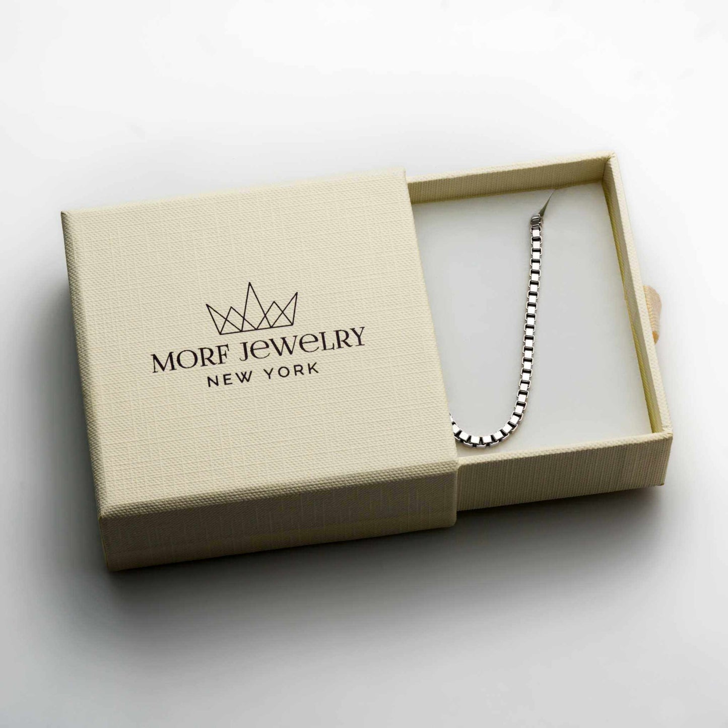 Box Chain 925 Sterling Silver – High Polish Rhodium Plated Necklace 1 - 3 mm