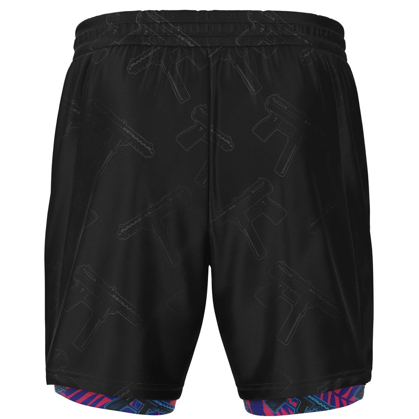 9 Lives Murdered Out Men's 2-in-1 Shorts