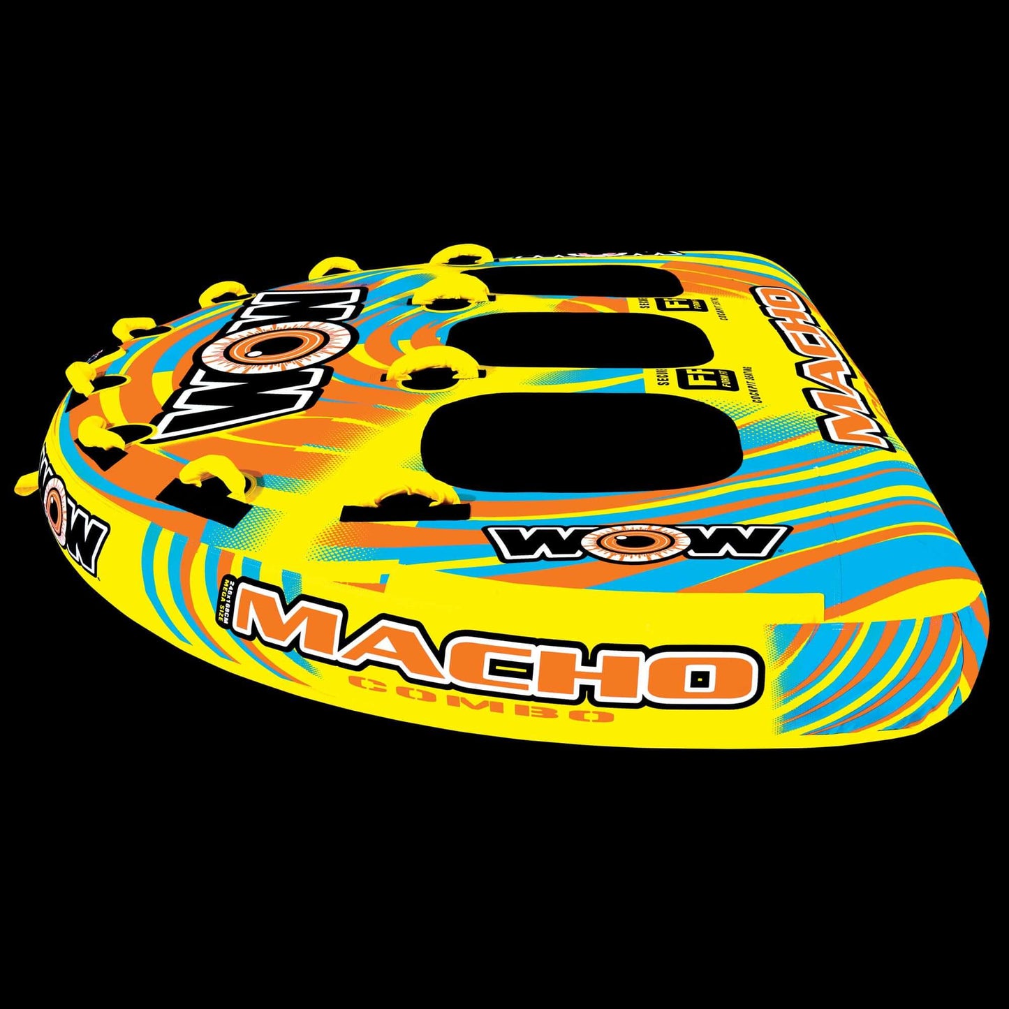 WOW Sports Macho 1-3 Person Towable Water Tube For Pool and Lake (16-1030)