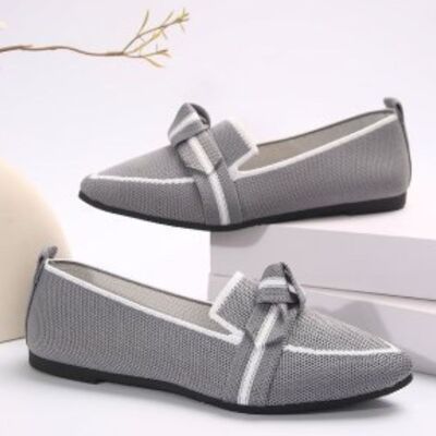 Point Toe Mesh Flat Slip-Ons - Sybaritic Boutique