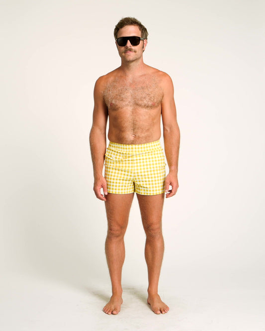 Gingham Cabana Trunk (Yellow)