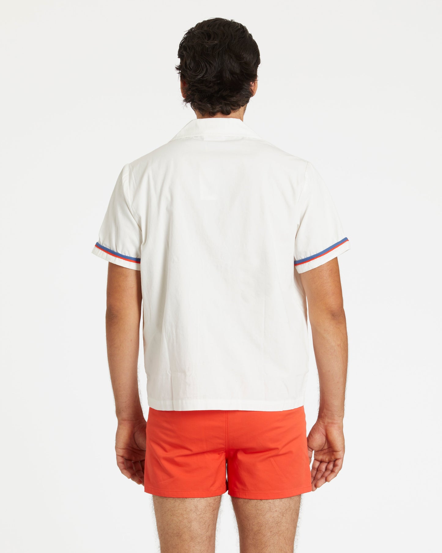Summer Cabana Shirt (White/Navy/Red)