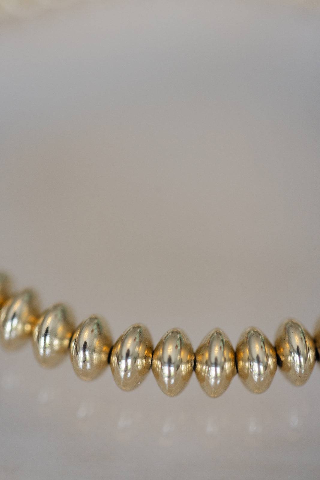 6mm gold disc bracelet
