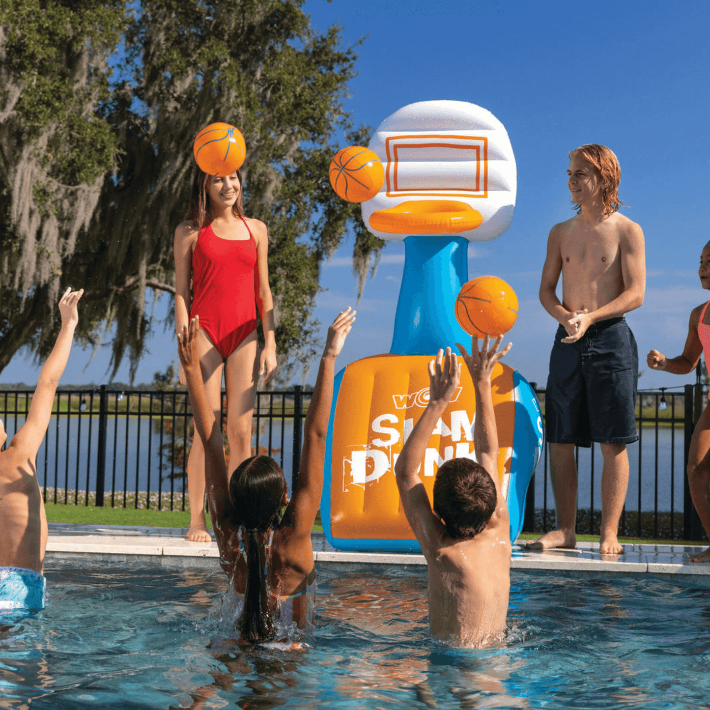 WOW Sports Slam Dunk Hoop and Basketballs