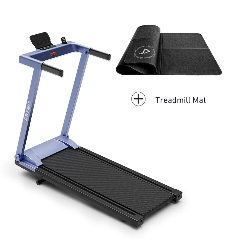 DeerRun A1 Pro Move+ 6% Incline Foldable Treadmill——Upgraded Chip & NFC Support | 350Lbs, 10mph Blue