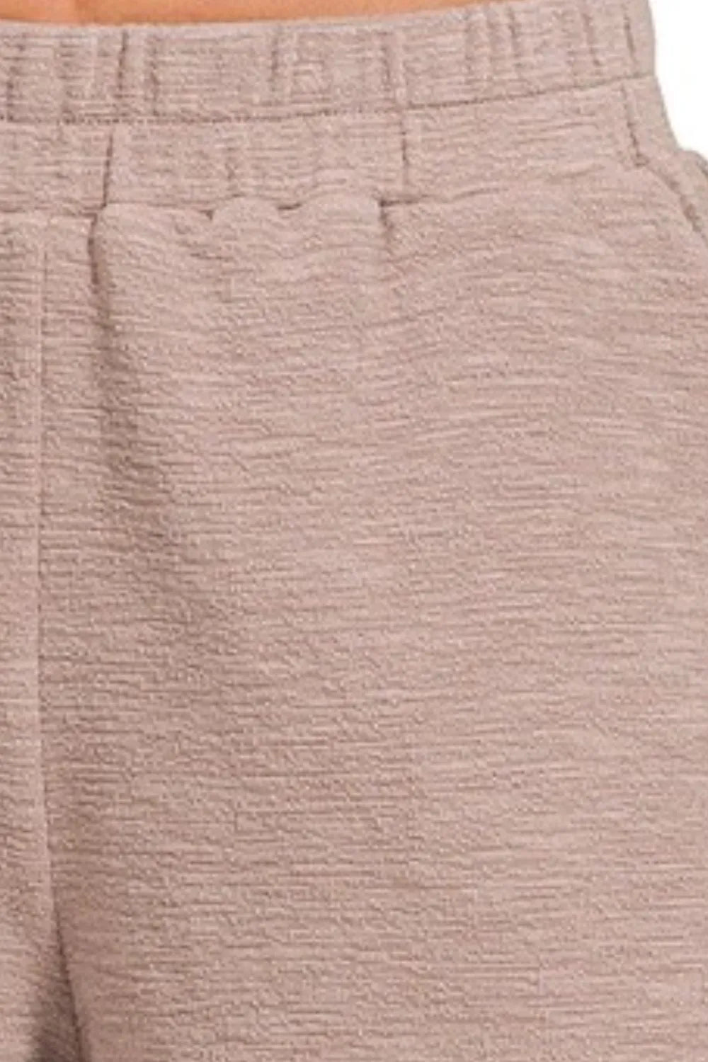 Zenana Cotton Slub Shorts