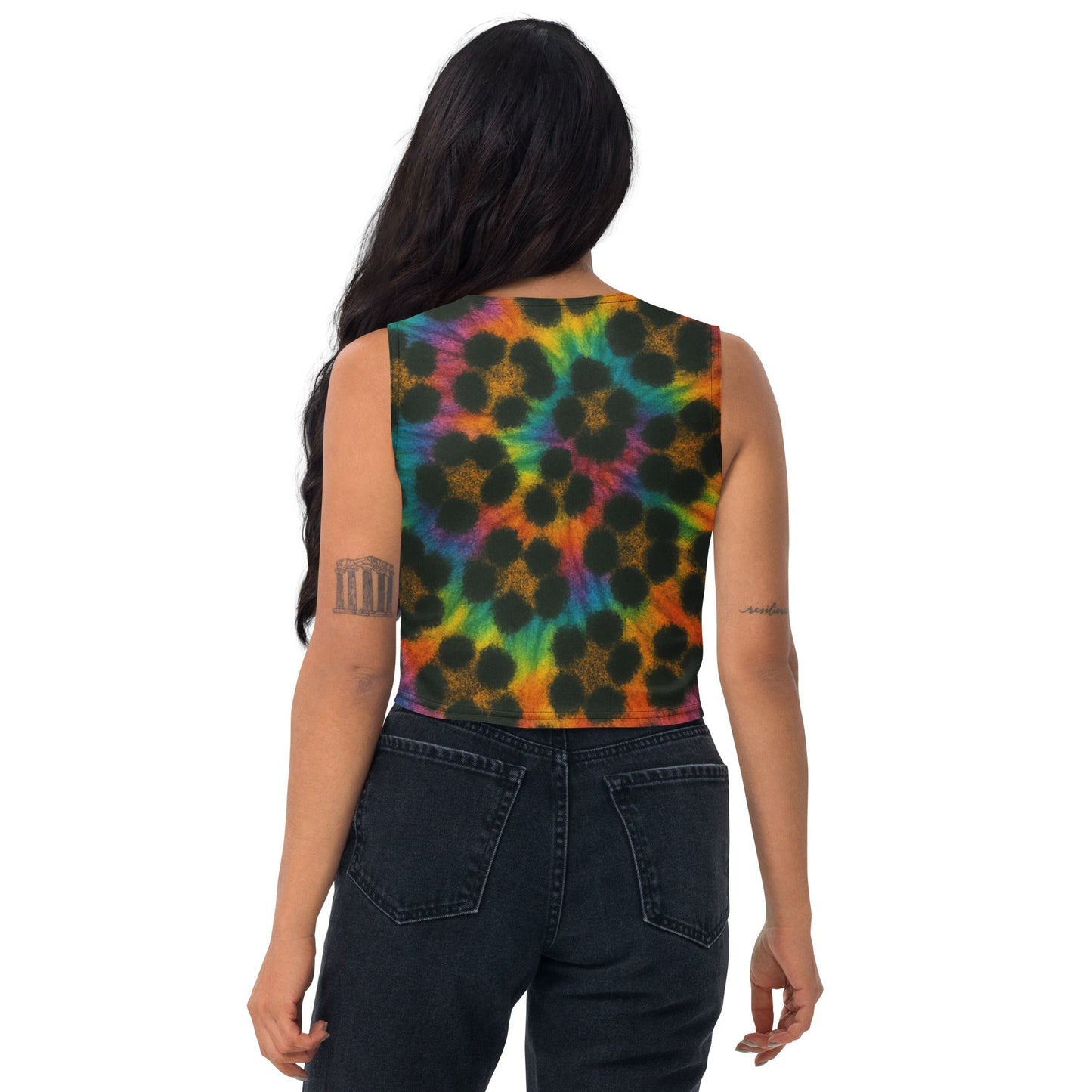 Cheetah Tie-Dye Crop Top