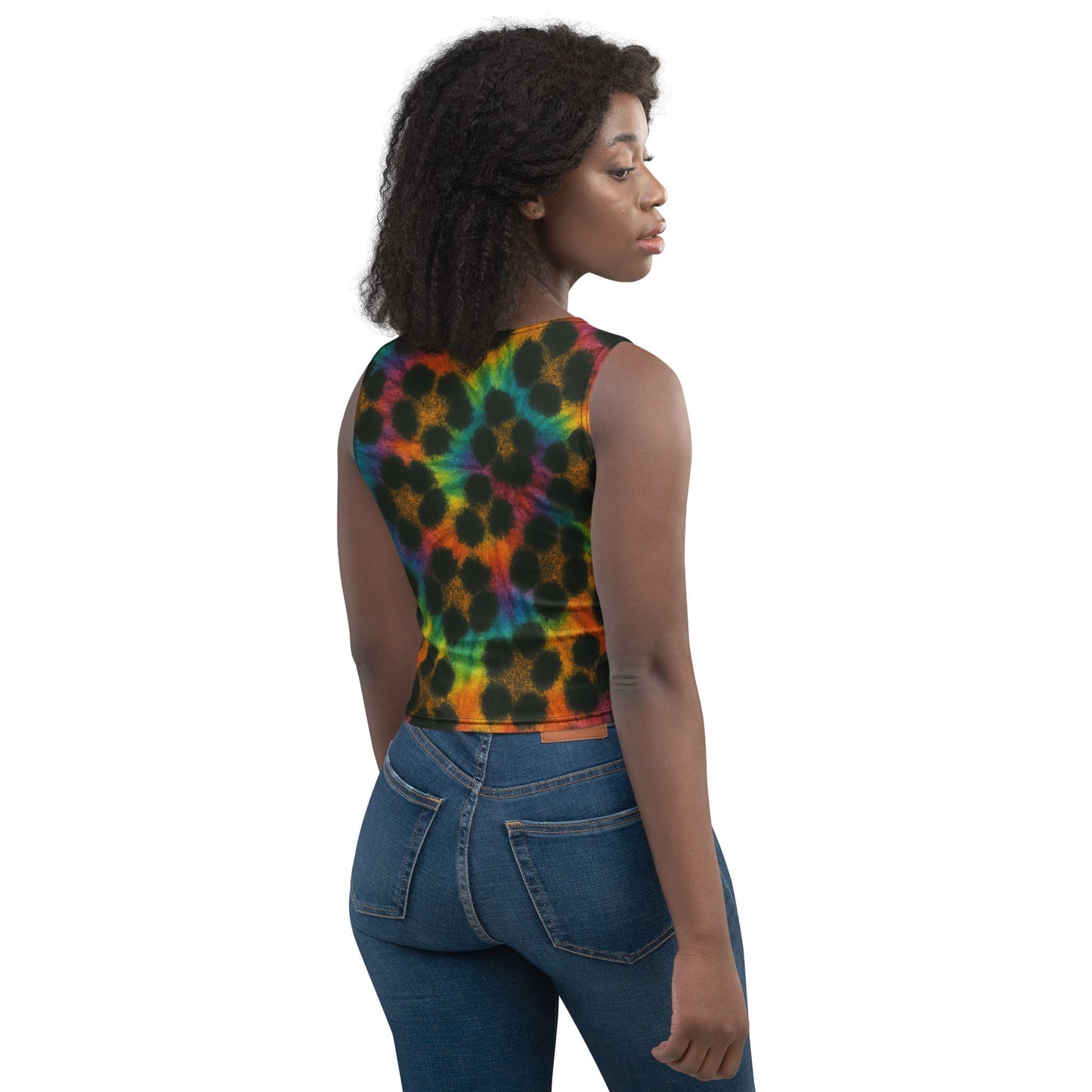 Cheetah Tie-Dye Crop Top