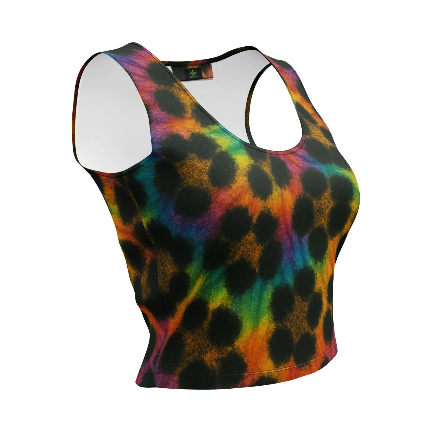 Cheetah Tie-Dye Crop Top