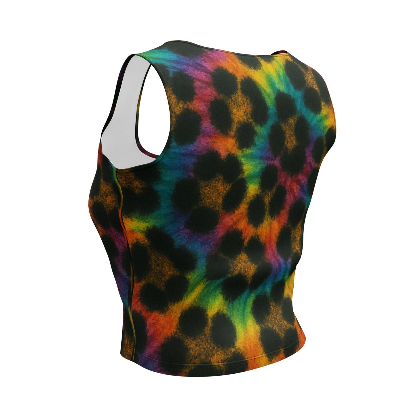 Cheetah Tie-Dye Crop Top
