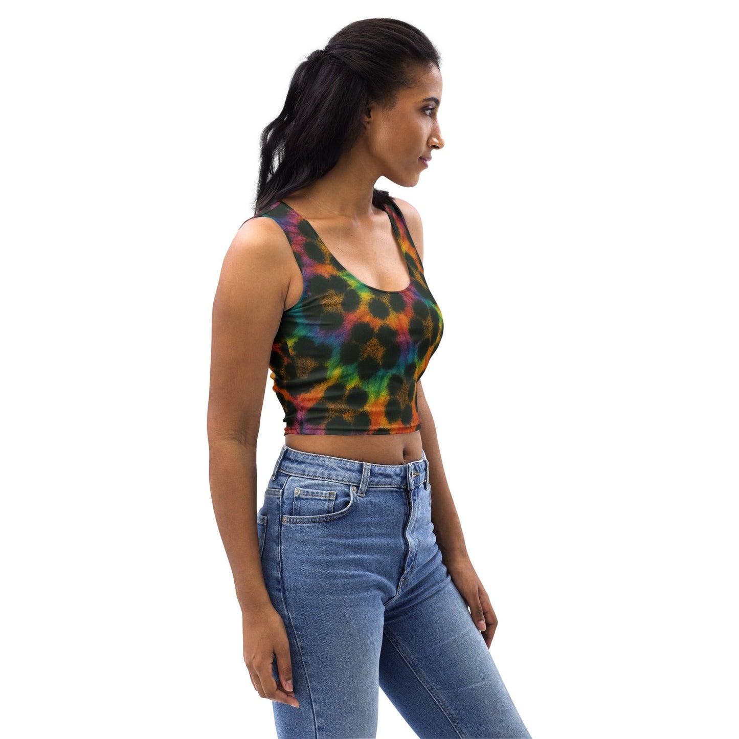 Cheetah Tie-Dye Crop Top