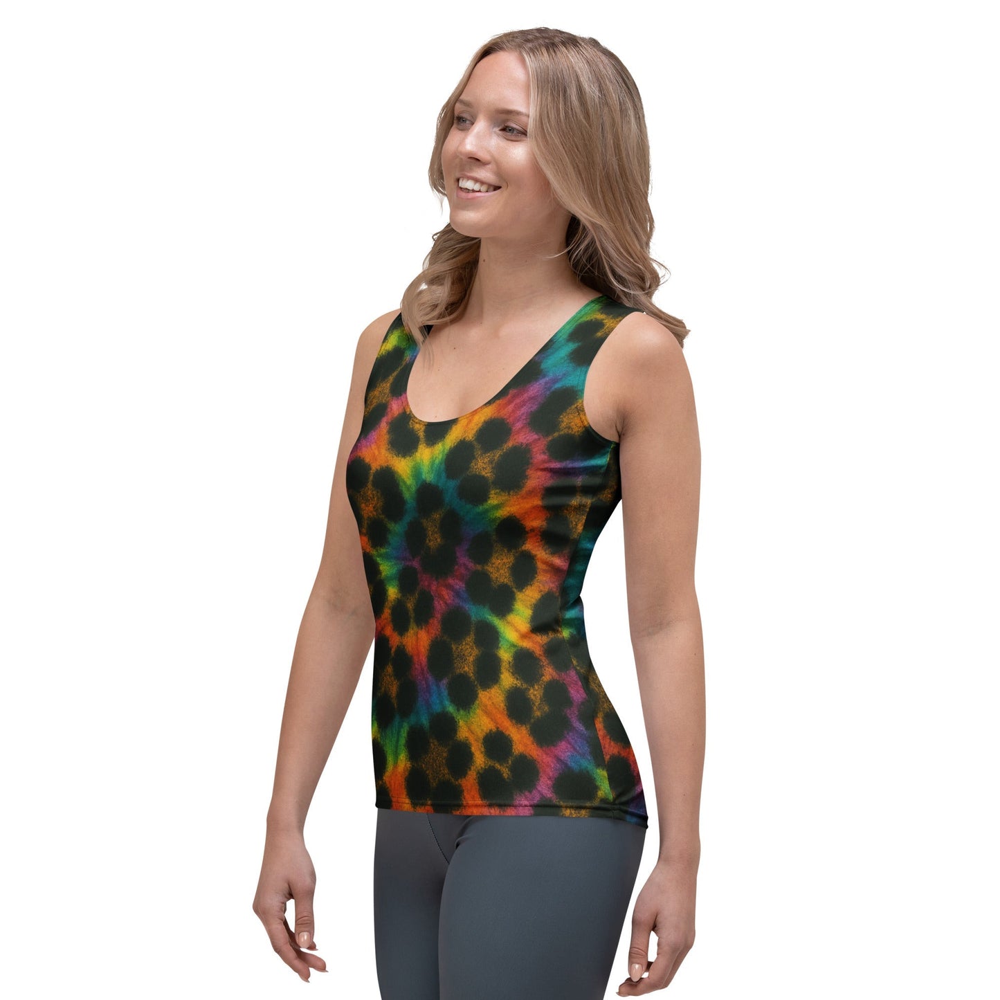 Cheetah Tie-Dye Tank Top